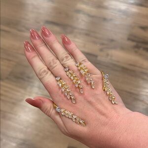 Gold Tone Hand Jewelry